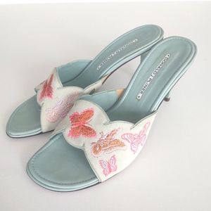 Vintage Donald Pliner Butterfly Sandals